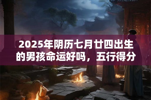 2025年阴历七月廿四出生的男孩命运好吗，五行得分高不高？