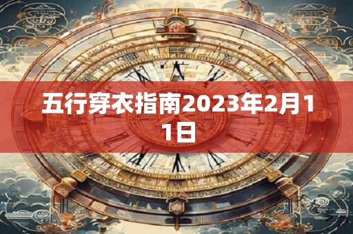 五行穿衣指南2023年2月11日