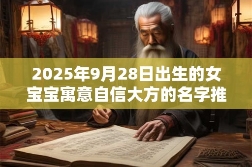 2025年9月28日出生的女宝宝寓意自信大方的名字推荐 2025年9月28日出生的女宝宝寓意自信大方的名字推荐