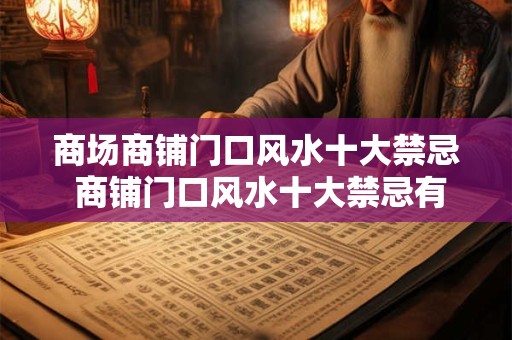 商场商铺门口风水十大禁忌 商铺门口风水十大禁忌有哪些需要注意
