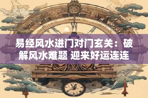易经风水进门对门玄关：破解风水难题 迎来好运连连！