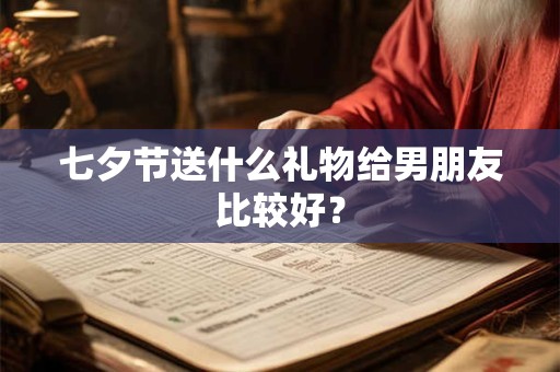七夕节送什么礼物给男朋友比较好？