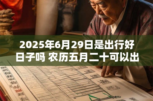 2025年6月29日是出行好日子吗 农历五月二十可以出远门吗