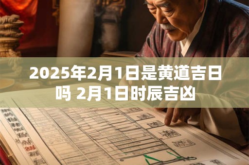 2026年2月1日是黄道吉日吗 2月1日时辰吉凶 2026年2月1日是黄道吉日吗 2月1日时辰吉凶