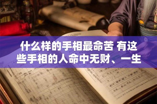 什么样的手相最命苦 有这些手相的人命中无财、一生困苦