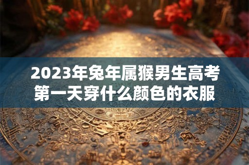 2023年兔年属猴男生高考第一天穿什么颜色的衣服