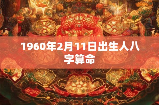 1960年2月11日出生人八字算命