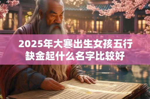 2026年大寒出生女孩五行缺金起什么名字比较好 2026年大寒出生女孩五行缺金起什么名字比较好