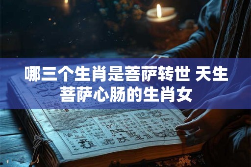 哪三个生肖是菩萨转世 天生菩萨心肠的生肖女