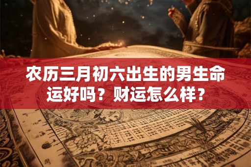 农历三月初六出生的男生命运好吗？财运怎么样？