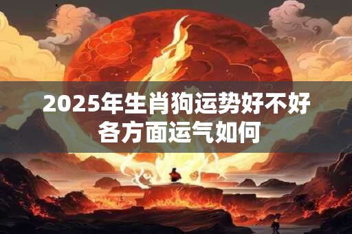 2025年生肖狗运势好不好 各方面运气如何