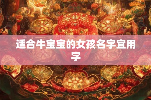 适合牛宝宝的女孩名字宜用字