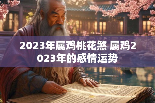 2023年属鸡桃花煞 属鸡2023年的感情运势
