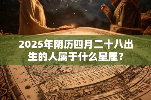 2025年阴历四月二十八出生的人属于什么星座？