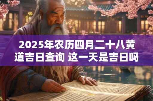 2026年农历四月二十八黄道吉日查询 这一天是吉日吗 2026年农历四月二十八黄道吉日查询 这一天是吉日吗