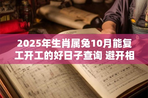 2025年生肖属兔10月能复工开工的好日子查询 避开相冲生肖 2025年生肖属兔10月能复工开工的好日子查询 避开相冲生肖
