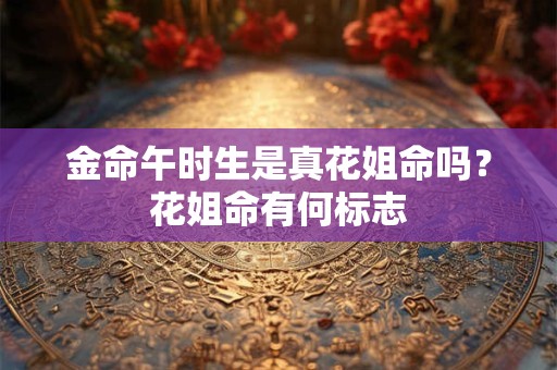 金命午时生是真花姐命吗？花姐命有何标志