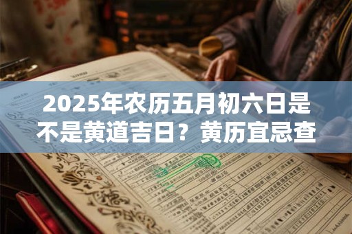 2025年农历五月初六日是不是黄道吉日？黄历宜忌查询
