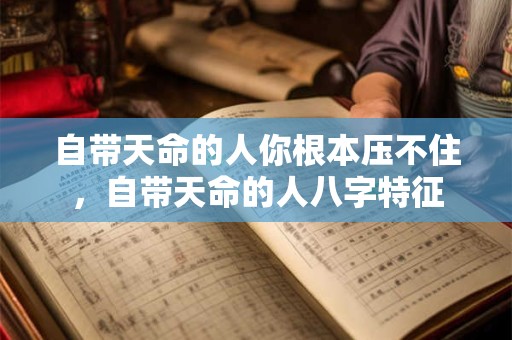自带天命的人你根本压不住，自带天命的人八字特征