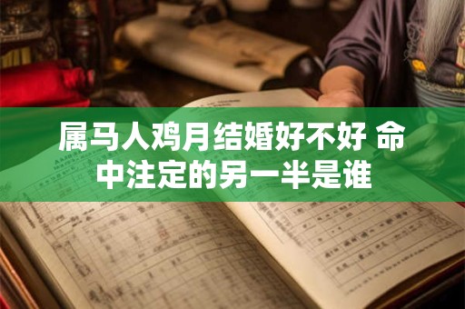 属马人鸡月结婚好不好 命中注定的另一半是谁