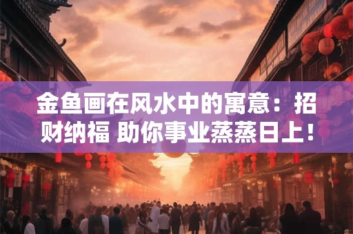 金鱼画在风水中的寓意：招财纳福 助你事业蒸蒸日上！