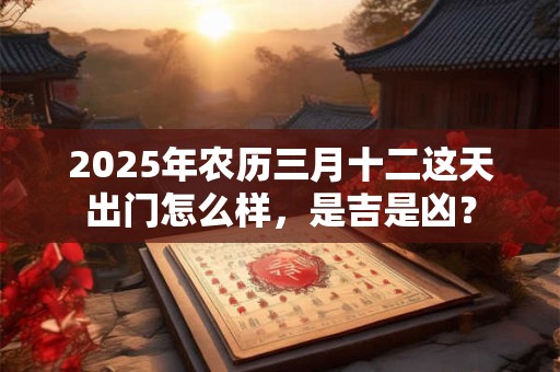 2025年农历三月十二这天出门怎么样，是吉是凶？
