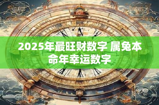 2025年最旺财数字 属兔本命年幸运数字 2025年最旺财数字 属兔本命年幸运数字
