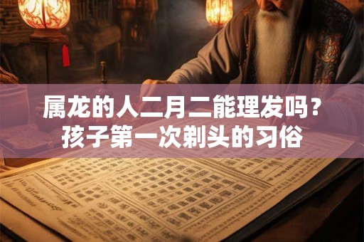 属龙的人二月二能理发吗？孩子第一次剃头的习俗