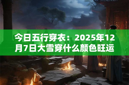 今日五行穿衣：2025年12月7日大雪穿什么颜色旺运势