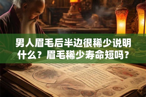 男人眉毛后半边很稀少说明什么？眉毛稀少寿命短吗？