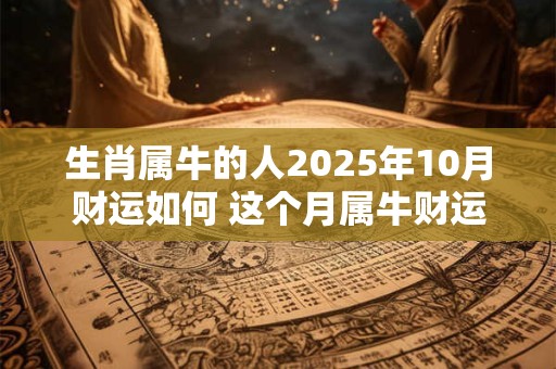 生肖属牛的人2025年10月财运如何 这个月属牛财运表现不佳