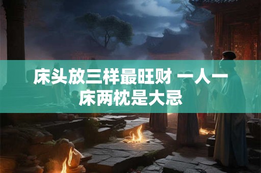 床头放三样最旺财 一人一床两枕是大忌