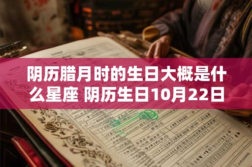 阴历腊月时的生日大概是什么星座 阴历生日10月22日是什么星座