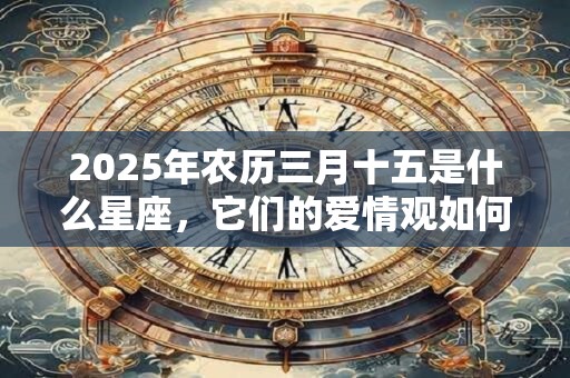 2025年农历三月十五是什么星座，它们的爱情观如何呢？