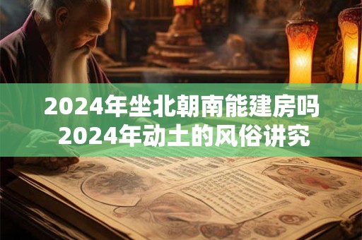 2024年坐北朝南能建房吗 2024年动土的风俗讲究