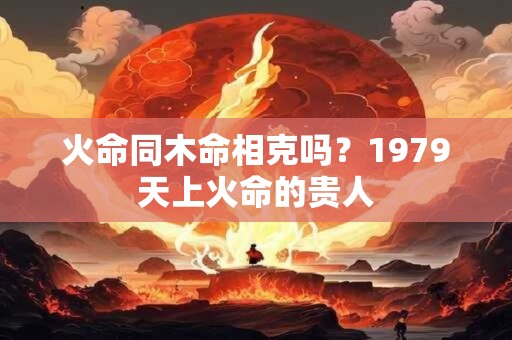 火命同木命相克吗？1979天上火命的贵人