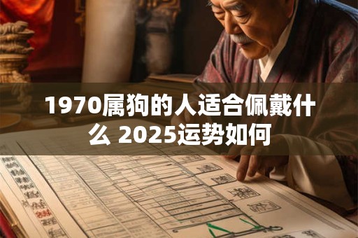 1970属狗的人适合佩戴什么 2025运势如何