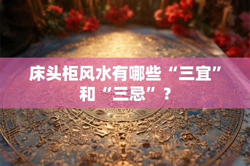 床头柜风水有哪些“三宜”和“三忌”？