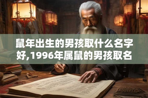鼠年出生的男孩取什么名字好,1996年属鼠的男孩取名字