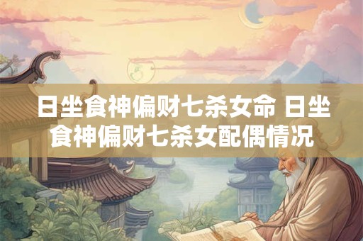 日坐食神偏财七杀女命 日坐食神偏财七杀女配偶情况