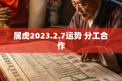 属虎2026.2.7运势 分工合作