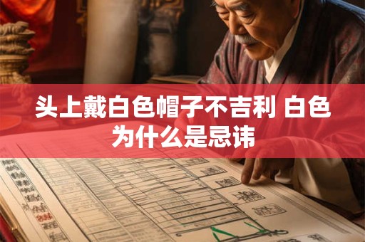 头上戴白色帽子不吉利 白色为什么是忌讳