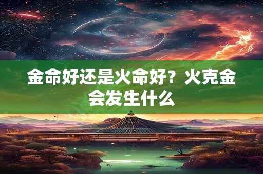 金命好还是火命好？火克金会发生什么