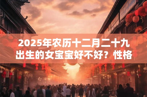 2025年农历十二月二十九出生的女宝宝好不好？性格详解