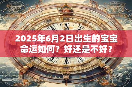 2025年6月2日出生的宝宝命运如何？好还是不好？