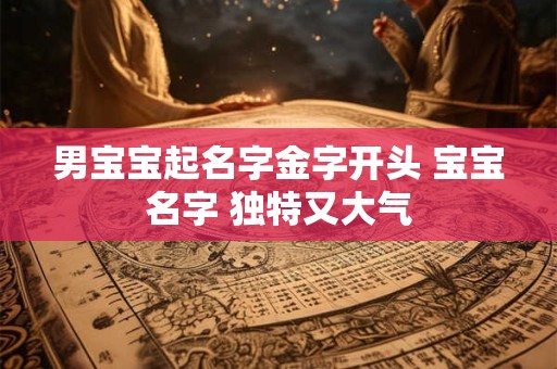 男宝宝起名字金字开头 宝宝名字 独特又大气
