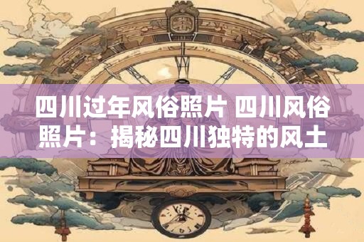 四川过年风俗照片 四川风俗照片：揭秘四川独特的风土人情