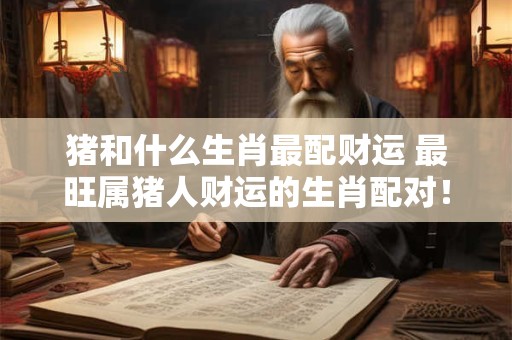 猪和什么生肖最配财运 最旺属猪人财运的生肖配对！旺财属相是肖猴