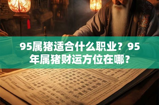 95属猪适合什么职业？95年属猪财运方位在哪？