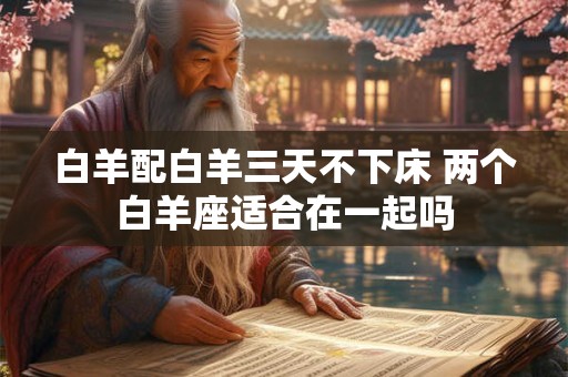 白羊配白羊三天不下床 两个白羊座适合在一起吗 白羊配白羊三天不下床 两个白羊座适合在一起吗